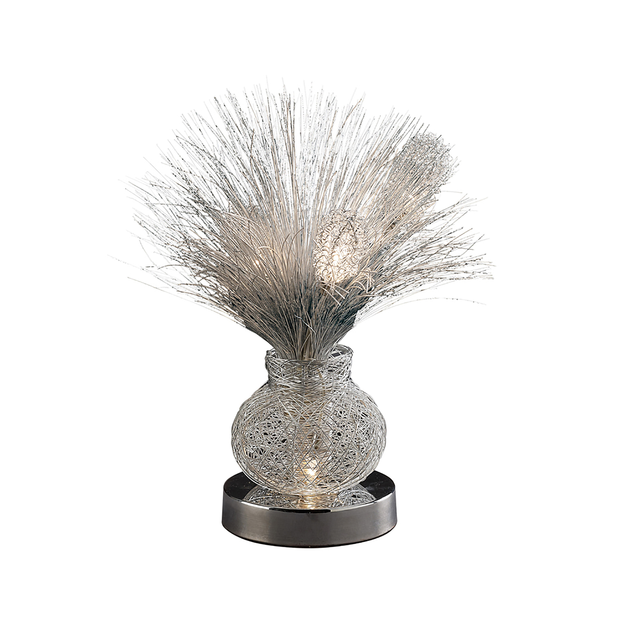 Lenore Aluminium Table Lamps Diyas Home Armed Table Lamps
